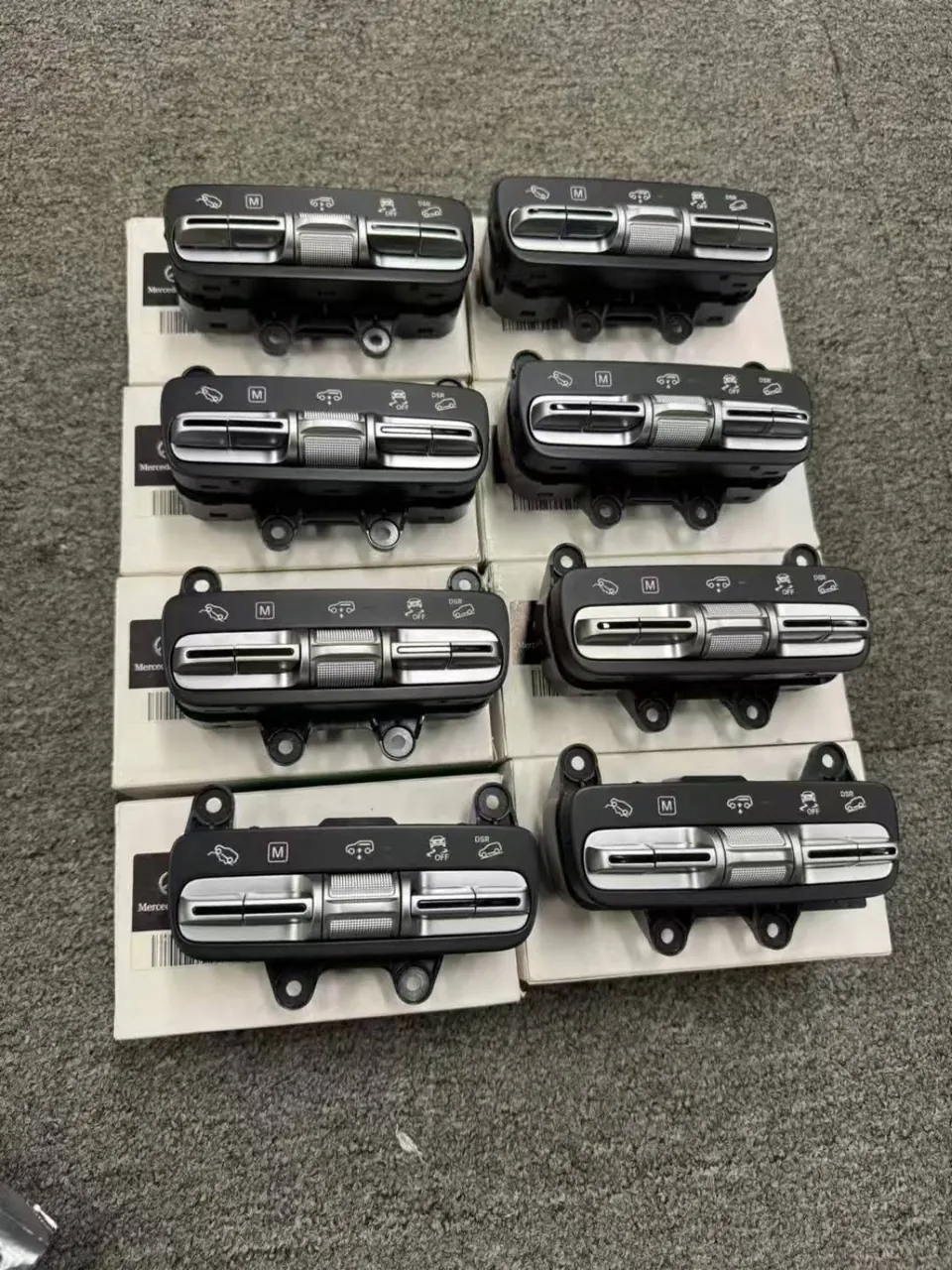 Mercedes-Benz drive mode and vehicle control panels